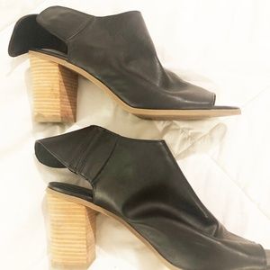 Target Mossimo Black Open Toe Heels